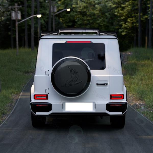 クラッシュカーボン◆W463 W463A W464 W465 Gクラス ゲレンデ用 シャークロゴカー...