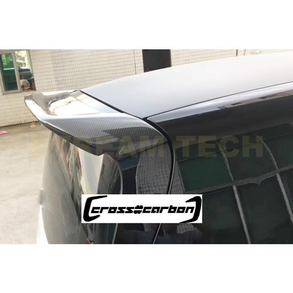 MCC スマート フォーツー用 JCSタイプ カーボン ルーフスポイラー ルーフウイング リアルーフ...