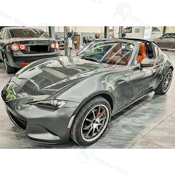◆MAZDA MX5 ロードスター 2016~ エアダクト付カーボンボンネット/カーボンフード/エア...