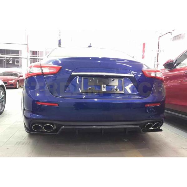 MASERATI マセラティ ギブリ 後期用 カーボン リアディフューザー リアアンダースポイラー ...