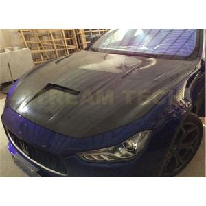 MASERATI マセラティ ギブリ用 レーシング カーボン ボンネット ダクト付き エンジンフード...
