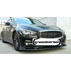 NISSAN 日産 インフィニティ Q50 V37 スカイライン セダン用 カーボン フロントスポイ...