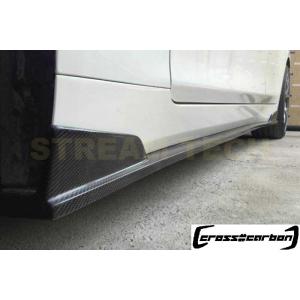 NISSAN 日産 インフィニティ Q50 V37 スカイライン セダン用 カーボン サイドスカート...