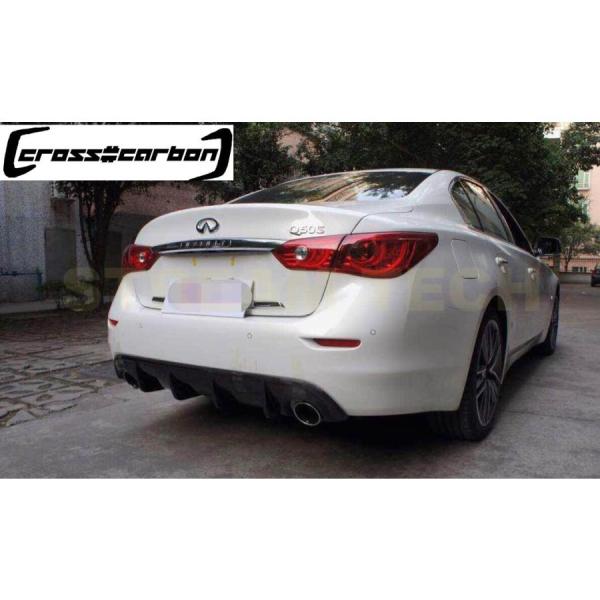 NISSAN 日産 インフィニティ Q50 V37 スカイライン セダン用 DTMタイプ カーボン ...