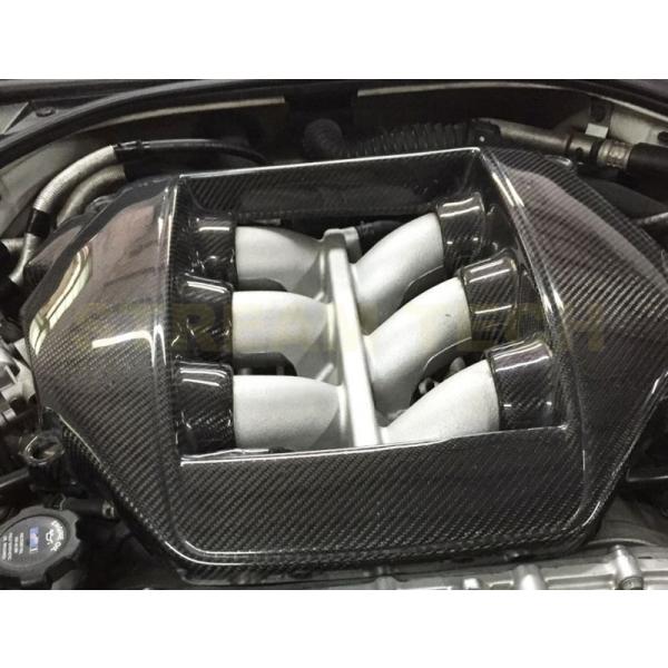 NISSAN 日産 R35 GT-R用 カーボン エンジンカバー ヘッドカバー フロントカバー カー...