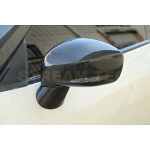 NISSAN 日産 R35 GT-R用 カーボン ミラーカバー 4点セット 交換式 ドアミラーカバー...