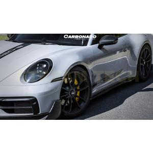 PORSCHE ポルシェ 992 カレラ 左ハンドル用 ドライカーボン ミラーカバー 交換式 サイド...