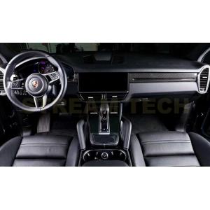 PORSCHE ポルシェ E3 カイエン 左ハンドル用 リアルカーボン インテリアパネル 9点セット...