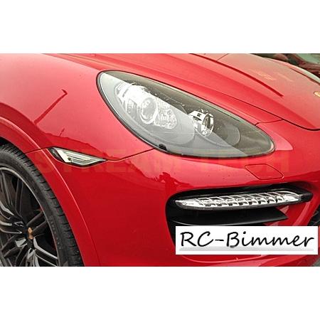 PORSCHE ポルシェ 958 カイエン用 スモークレンズ ホワイト LED サイドマーカー 2点...