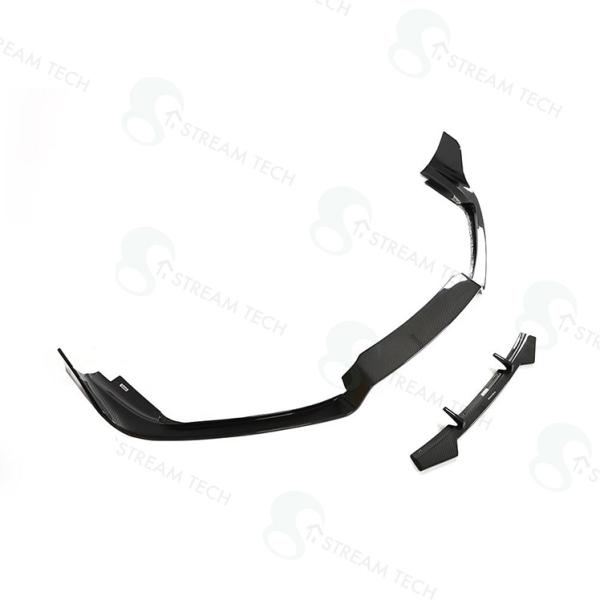 DRYCARBON◆ポルシェ 992/911 2019y〜 カレラ用フロントカーボンスポイラー◆2ピ...