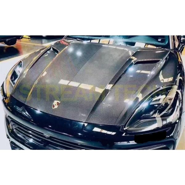 PORSCHE ポルシェ E3 カイエン用 TechAタイプ ダクト付き カーボン ボンネット 2種...