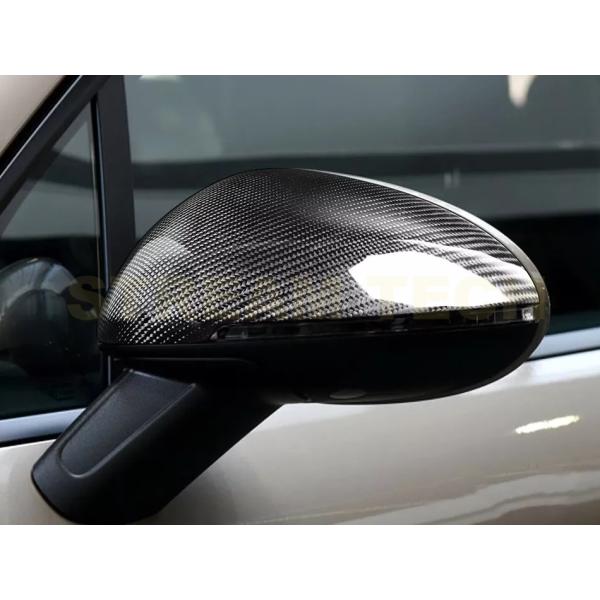 PORSCHE ポルシェ マカン用 リアルカーボン ミラーカバー 貼り付け式 ドアミラーカバー サイ...