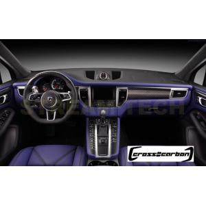 PORSCHE ポルシェ マカン 前期 右ハンドル用 カーボン インテリアパネル 7点セット カーボ...