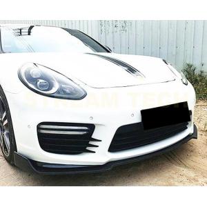 PORSCHE ポルシェ 970 パナメーラ GTS ターボ 後期用 タイプS カーボン フロントスポイラー フロントリップ リップスポイラー 綾織 970.2 Panamera Turbo 人気｜streamtech