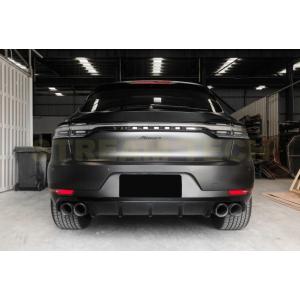 PORSCHE ポルシェ マカン 中期用 TechAタイプ カーボン リアディフューザー リアアンダ...