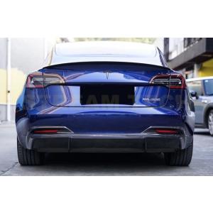 TESLA テスラ モデル3用 パフォーマンス カーボン トランクスポイラー リアスポイラー チンス...