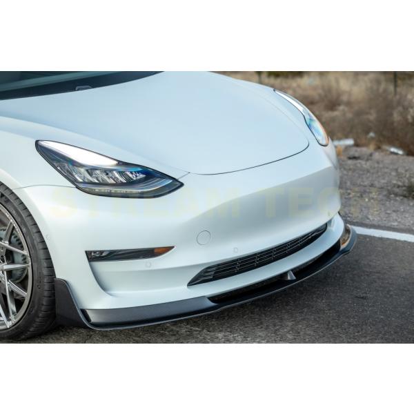 TESLA テスラ モデル3用 VRS カーボン フロントスポイラー リップスポイラー フロントリッ...