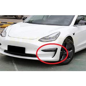 TESLA テスラ モデル3用 S1エアロ ドライカーボン フロントカナード バンパーカナード フロ...