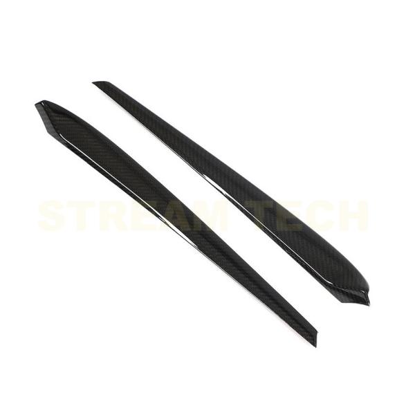 TESLA テスラ モデル3用 ドライカーボン フロントドアパネル 内張り ドアトリム カーボンガー...