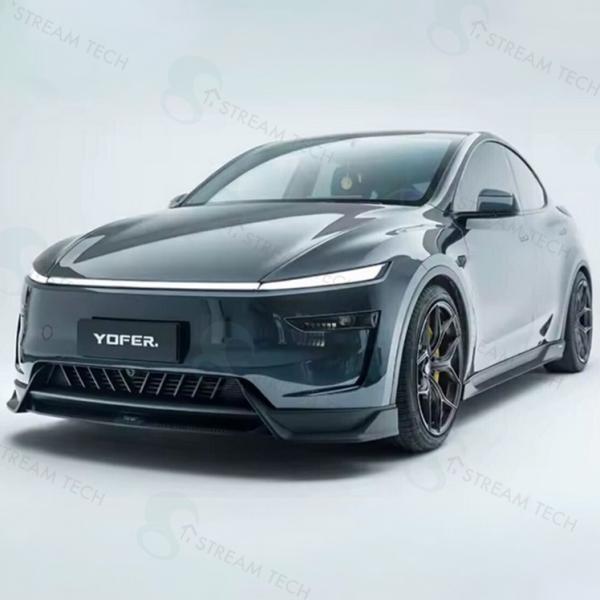 YOFER◆テスラ モデルY model Y YL エアロキット フロントリップ サイドステップ デ...