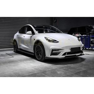 TESLA モデルY用 パフォーマンス2 カーボン エアロセット フロントバンパー サイドスカート ...