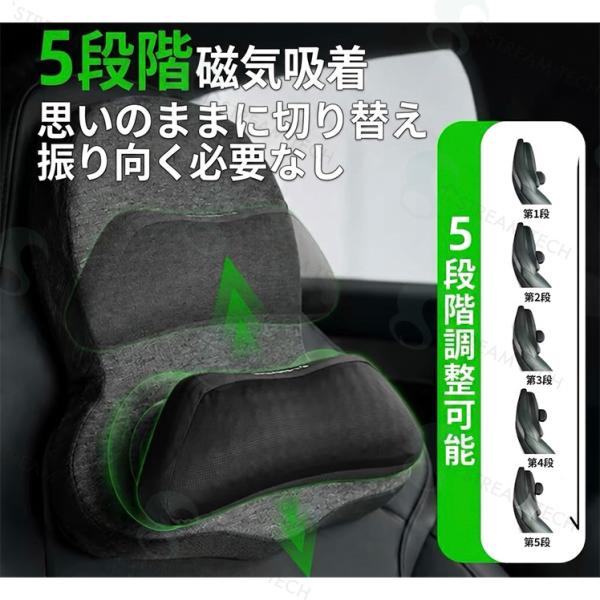 ◆TESLA Model YLシート専用 可動域調整可能ジェル式パッド付き枕/ヘッドレスト/被せ仕様...