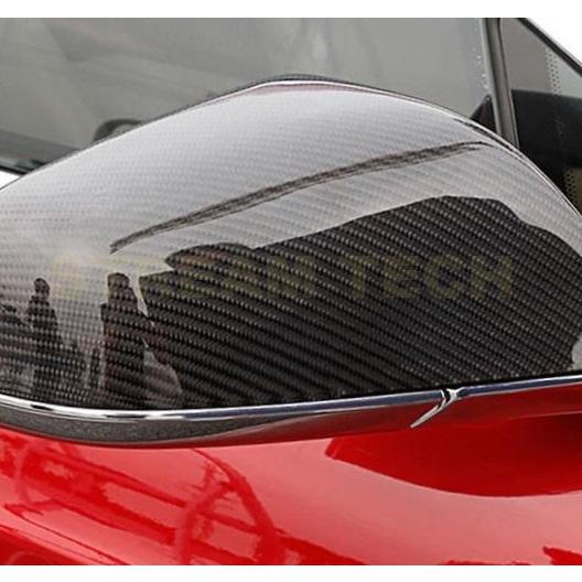 TESLA テスラ モデルS用 カーボン ミラーカバー ドアミラーカバー サイドミラーカバー バック...
