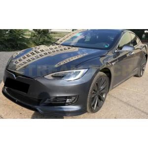 TESLA テスラ モデルS用 RZスタイル カーボン フロントスポイラー フロントリップ リップス...