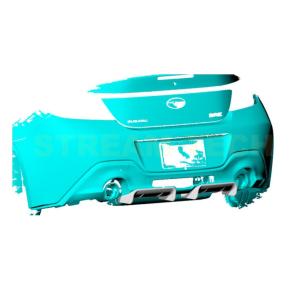 TOYOTA GR86 SUBARU BRZ用 ED1タイプ カーボン リアディフューザー 2ピース...