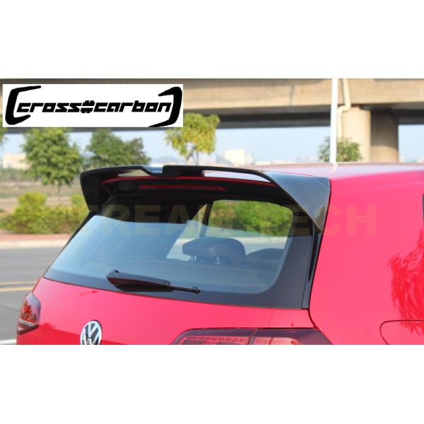 VW フォルクス ワーゲン ゴルフ7 GTI用 DTMタイプ カーボン ルーフスポイラー リアルーフ...