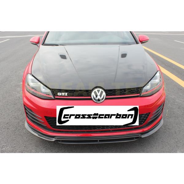 VW フォルクス ワーゲン ゴルフ7 GTI用 REVOタイプ カーボン フロントスポイラー リップ...