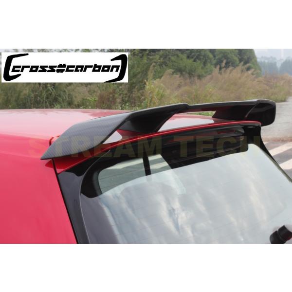 VW フォルクス ワーゲン ゴルフ7 GTI用 REVOタイプ カーボン ルーフスポイラー リアルー...