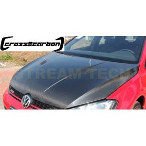 VW フォルクス ワーゲン ゴルフ7 GTI用 GTタイプ カーボン ボンネット エンジンフード カ...