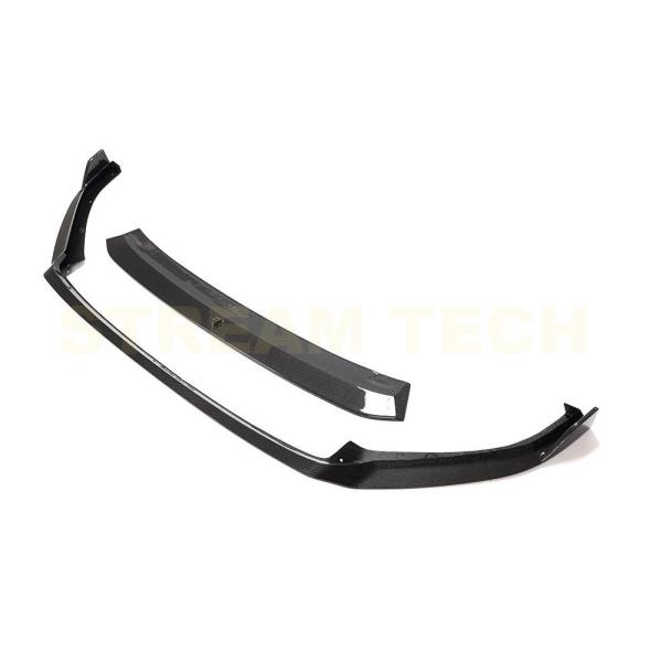 VW フォルクス ワーゲン ゴルフ7.5 R R-Line用 2ピース カーボン フロントスポイラー...