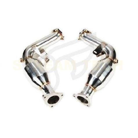 iPE イノテック AUDI B8 S5 3.0T用 ダウンパイプ ステンレス製 スポーツ 触媒 キ...