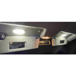VW フォルクス ワーゲン 汎用 48連 LED バニティミラーランプ ミラーライト サンバイザーラ...
