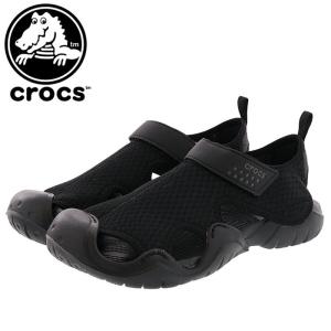 クロックス スウィフトウォーターサンダル メンズサンダル ブラック CROCS 15041 黒色