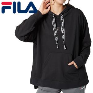 Fila パーカー レディース スウェット ブラック フード付き プルオーバー スポーティ Fila Bk ユーピースポーツ Yahoo 店 通販 Yahoo ショッピング