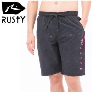 ラスティー メンズ サーフトランクス 黒 サーフパンツ