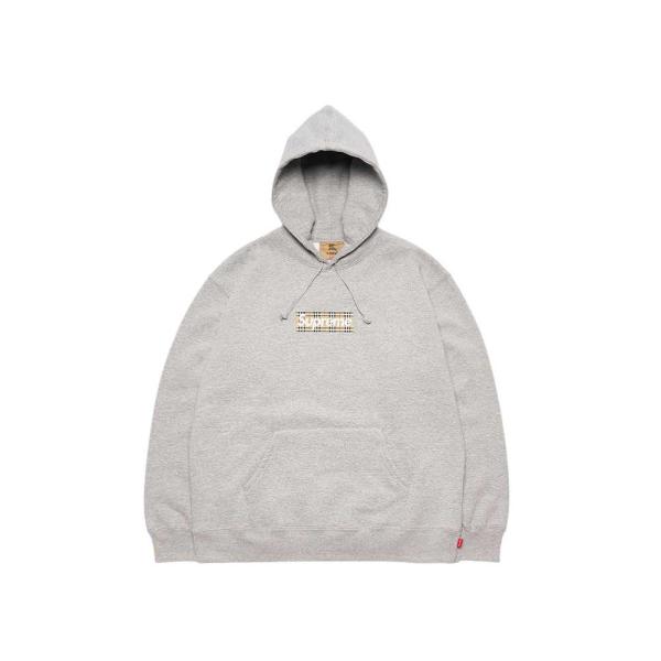 Supreme / Burberry Box Logo Hooded Sweatshirt  Hea...