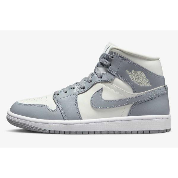 Nike WMNS Air Jordan 1 Mid  Grey/Sail ナイキ ウィメンズ エア...