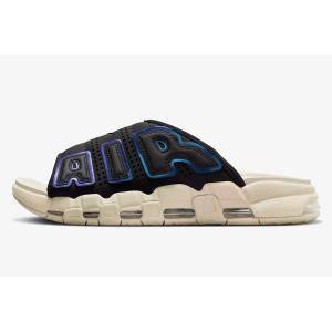 Nike Air More Uptempo Slide Black and Sanddrift ナイキ エアモア  