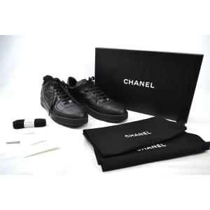 美品□CHANEL シャネル G35617 一部スウェードレザー 20K ココマーク ローカットスニーカー ベージュ系 39 イタリア製 メンズ レディース CHANEL（シャネル） 美品□CHANEL G35617 一部スウェードレザー 20K