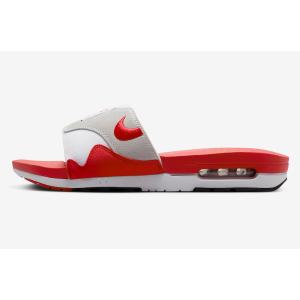 Nike Air Max 1 Slide Light Neutral Grey and University Red ナイキ エアマックス1 スライド 24cm