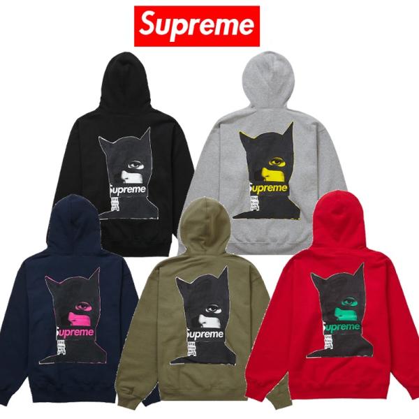 23FW Supreme Catwoman Hooded S Red M