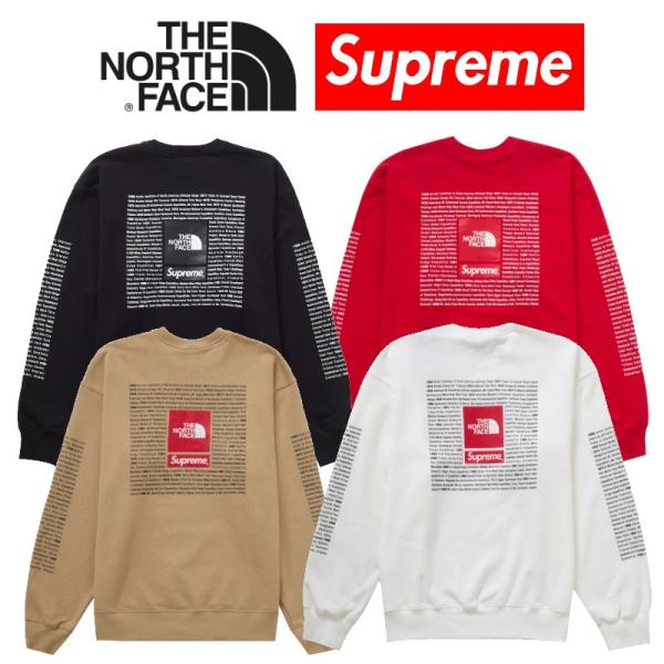 24SS Supreme The North Face Cr Red M