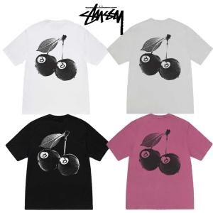 Stussy Cherries Tee ステューシー チェリーズ Tシャツ 1905066 black white fog cherry 1905 ホワイト S