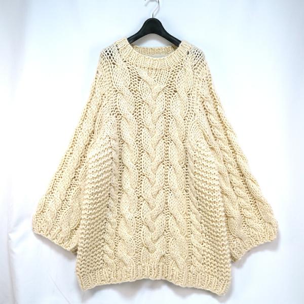 THE TOE ザ トゥー Bromley handmade knit ケーブルニット ハンドメイド...