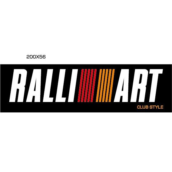 RALLIART CS ステッカー M (200x56mm)
