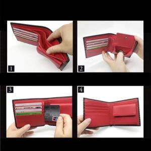 財布 二つ折り メンズ レディース ミニ財布 ...の詳細画像5